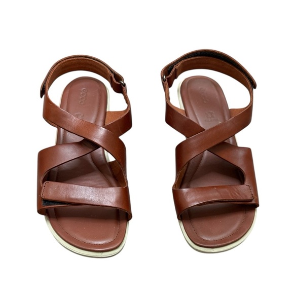 ECCO Women's Felicia Cross Wedge Sandal Size 10.5 - Picture 1 of 10
